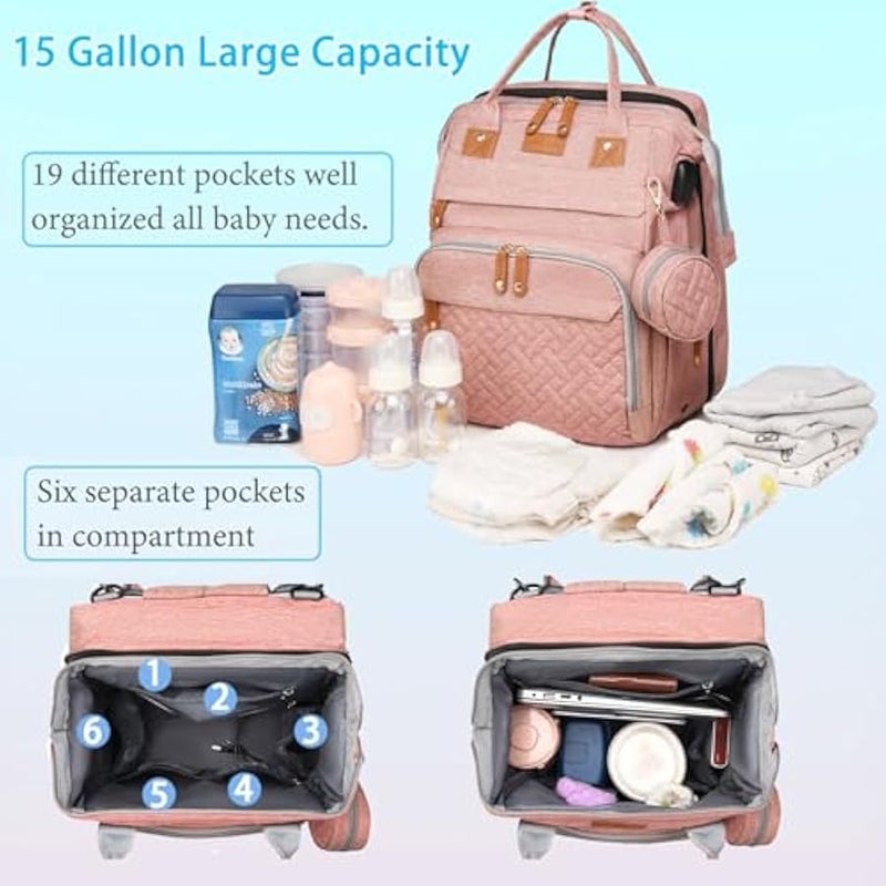 MIXDE Diaper Bag with Changing Station, Diaper Bag Backpack - Image 3